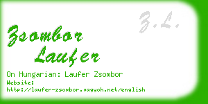 zsombor laufer business card